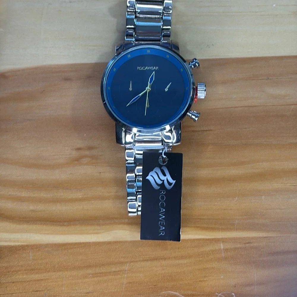 Men’s Rocawear Stainless Steel 4-Piece Watch‎ & Jewelry Set